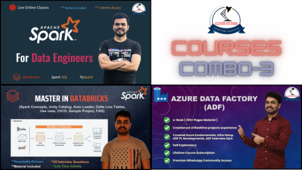 Data Engineering Courses (Spark+Databricks+ADF) Combo
